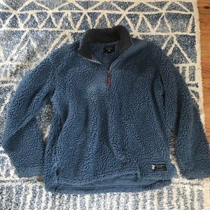 Blue Southern Marsh fluffy pullover